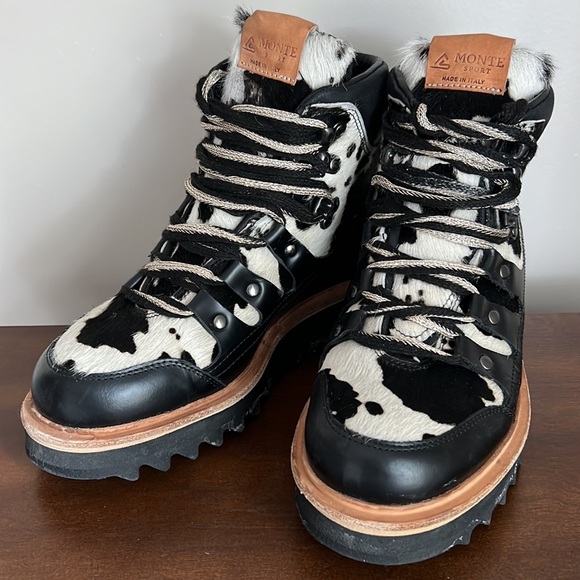 MONTE SPORT  “BRIGITTE“ White & Black Boots Size 37 - Picture 7 of 16